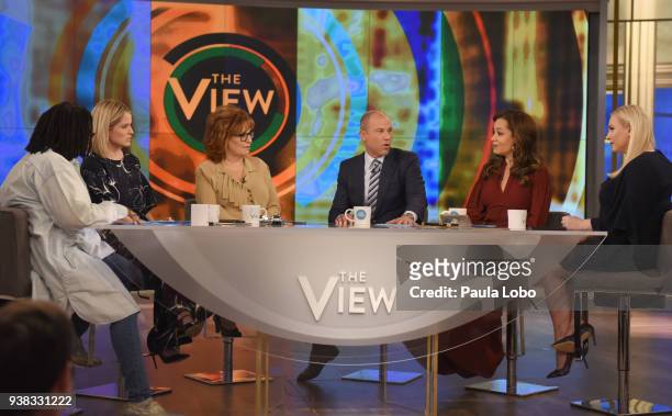 Stormy Daniels' attorney Michael Avenatti is the guest today, Monday, 3/26/18 on Walt Disney Television via Getty Images's "The View." "The View"...