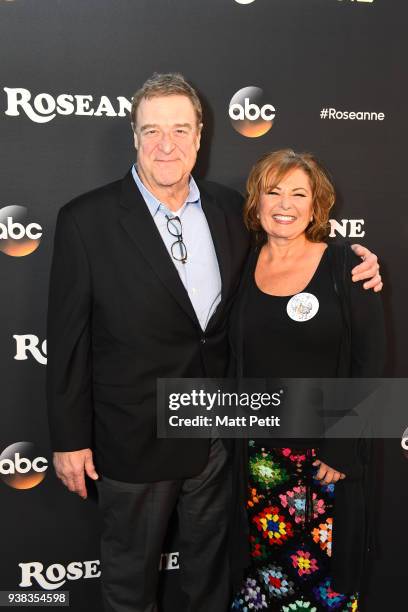 Roseanne premiere event with KWalt Disney Television via Getty Images contest winners. JOHN GOODMAN, ROSEANNE BARR