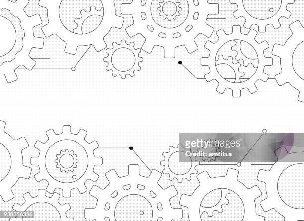 gears and cogs - intelligence stock illustrations
