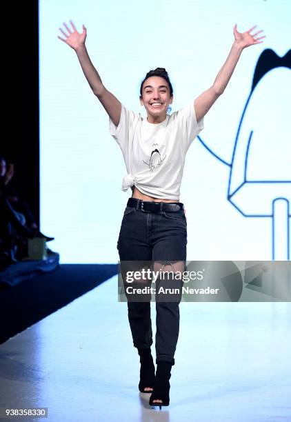 Wet Ink designer Ocean Taylor at 2018 Vancouver Fashion Week - Day 4 on March 22, 2018 in Vancouver, Canada.