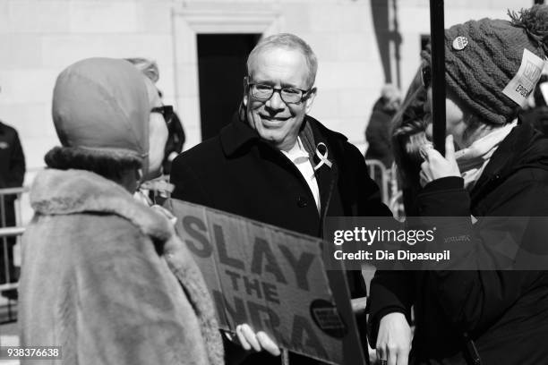 New York City Comptroller Scott Stringer attends "March For Our Lives" on March 24, 2018 in New York City.