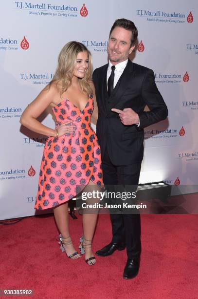 Singer Lauren Alaina and Charles Esten attend the 10th Annual T.J. Martell Foundation Nashville Honors Gala at Omni Hotel on March 26, 2018 in...