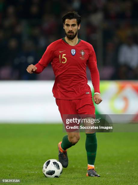 Andre Gomes of Portugal during the International Friendly match between Portugal v Holland at the Stade de Geneve on March 26, 2018 in Geneve...