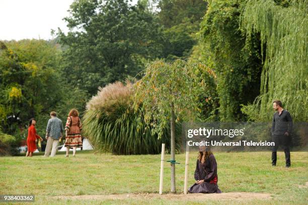 The Strongest Souls" - Episode 310 -- Pictured: Ali Ahn as Nicole, Patch Darragh as Russel Armstrong, Deirdre O'Connell as Gab Armstrong, Michelle...
