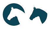 Vector horse head icon