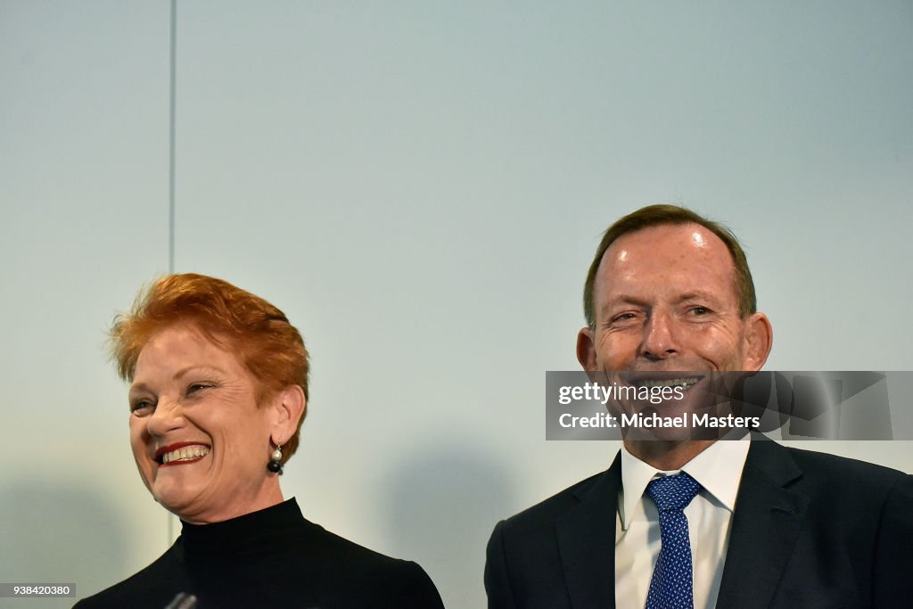Tony Abbott Launches Pauline Hanson's Latest Book