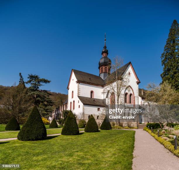 eberbach abdij / rheingau - rheingau stockfoto's en -beelden