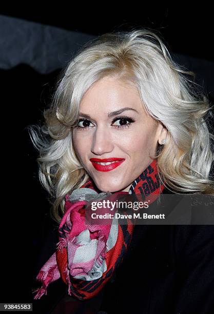 Gwen Stefani attends The Berkeley Square Christmas Ball held at Berkeley Square on December 3, 2009 in London, England.