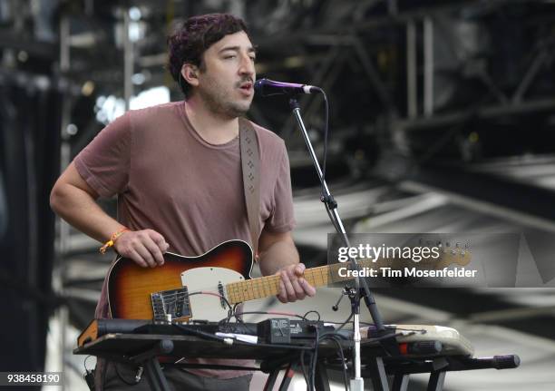 Daniel Rossen of Grizzly Bear performs during In Bloom Festival at Eleanor Tinsley Park on March 24, 2018 in Houston, Texas.