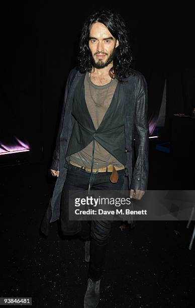 Russell Brand attends The Berkeley Square Christmas Ball held at Berkeley Square on December 3, 2009 in London, England.