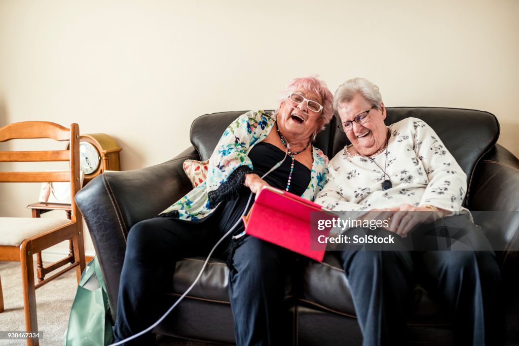 Senior Friends Having a Good Laugh