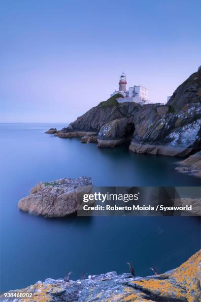 baily lighthouse, ireland - county dublin stock pictures, royalty-free photos & images