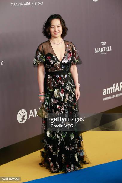 Billionaire Pansy Ho attends the amfAR Hong Kong Gala 2018 at Shaw Studios on March 26, 2018 in Hong Kong, Hong Kong.