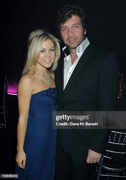 Nick Knowles and guest attends The Berkeley Square Christmas Ball held at Berkeley Square on December 3, 2009 in London, England.