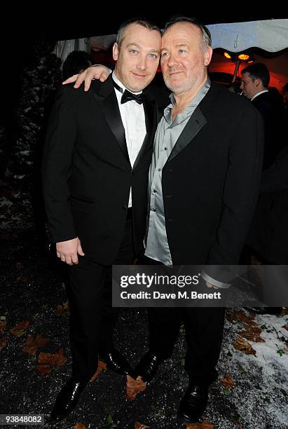 Maurice and Vince Power attends The Berkeley Square Christmas Ball held at Berkeley Square on December 3, 2009 in London, England.