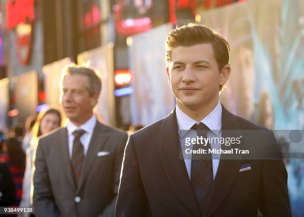 Tye Sheridan arrives to the Warner Bros. Pictures world premiere of "Ready Player One" held at Dolby Theatre on March 26, 2018 in Hollywood,...