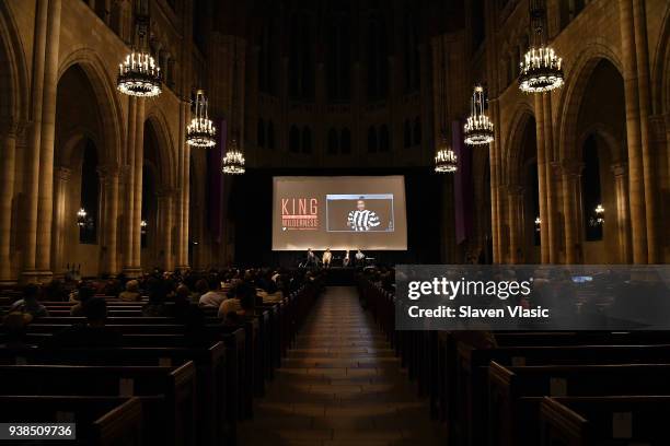 Panel moderator/journalist Charles Blow, author/executive producer Trey Ellis, author/executive producer Taylor Branch and Civil Rights activist...