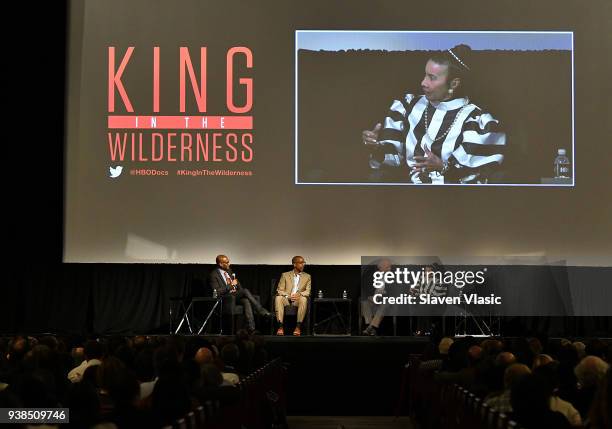 Panel moderator/journalist Charles Blow, author/executive producer Trey Ellis, author/executive producer Taylor Branch and Civil Rights activist...