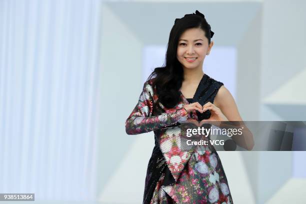 Singer Mai Kuraki attends Chinese Top Ten Music Awards at Mercedes-Benz Arena on March 26, 2018 in Shanghai, China.