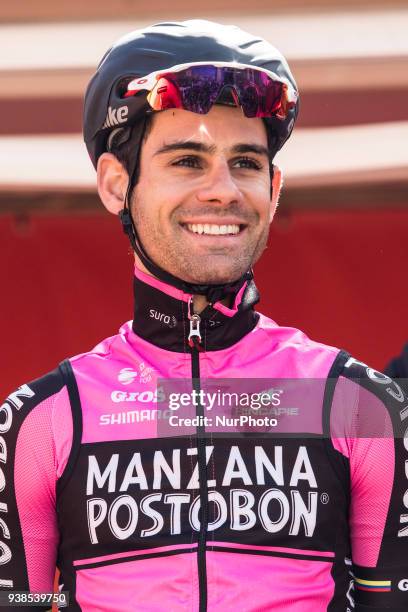 Jetse of MANZANA POSTOBON TEAM portrait during the presentation of the 98th Volta Ciclista a Catalunya 2018.