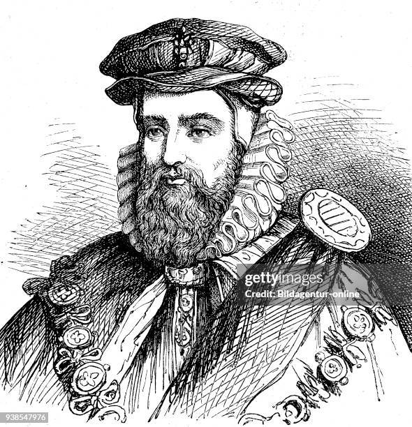 William Cecil, 1st Baron Burghley, 13 September 1520 - 4 August 1598, an English statesman, the chief advisor of Queen Elizabeth I for most of her...