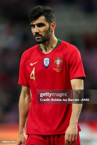 Luis Neto of Portugal during the International Friendly match between Portugal and Holland at Stade de Geneve on March 26, 2018 in Geneva,...