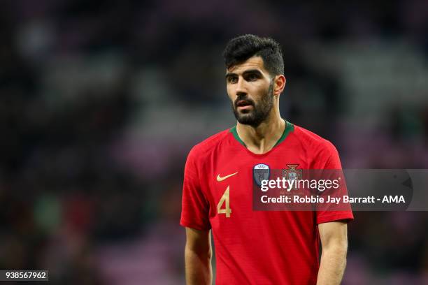 Luis Neto of Portugal during the International Friendly match between Portugal and Holland at Stade de Geneve on March 26, 2018 in Geneva,...