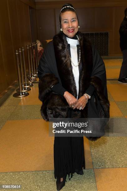 Xernona Clayton attends King in the wilderness New York Screening at Riverside Church.