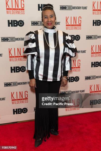 Xernona Clayton attends King in the wilderness New York Screening at Riverside Church.