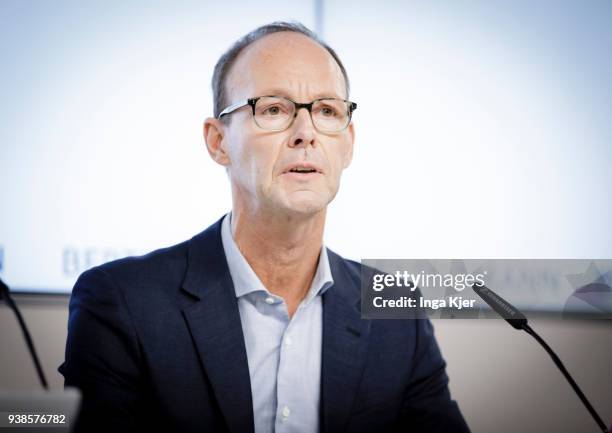 Berlin, Germany Thomas Rabe CEO of German media group Bertelsmann, captured in the course of the annual results conference of the company, on March...