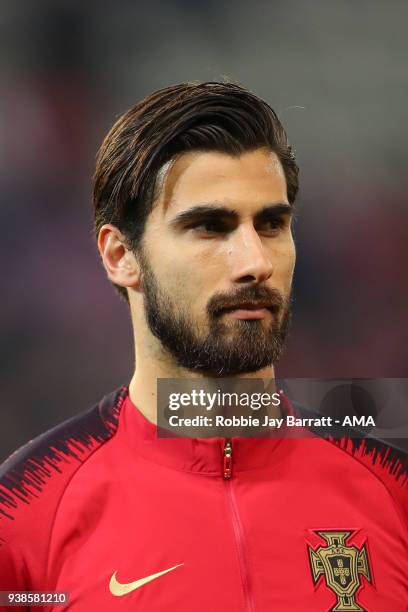 Andre Gomes of Portugal during the International Friendly match between Portugal and Holland at Stade de Geneve on March 26, 2018 in Geneva,...