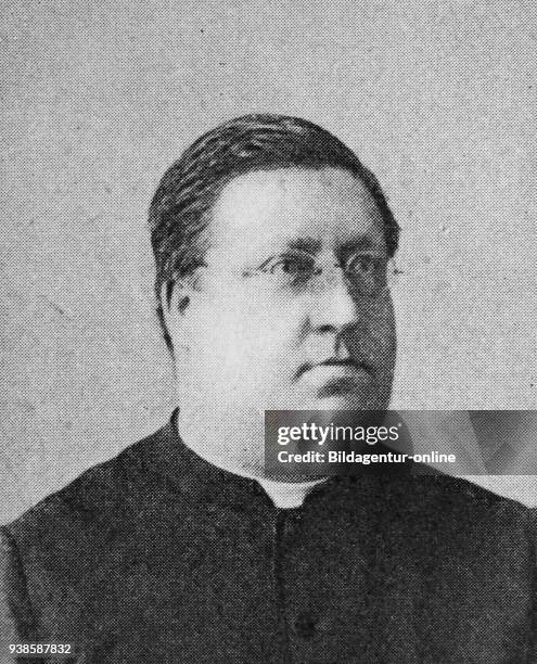 Franz Xaver Poelzl, in 1840-1914, Austrian theologian, reproduction photo from the year 1895, digital improved.
