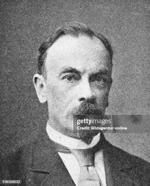 Karl Wilhelm von Kupffer, 1829-1902, a Baltic German anatomist who discovered stellate macrophage cells that bear his name, reproduction photo from...