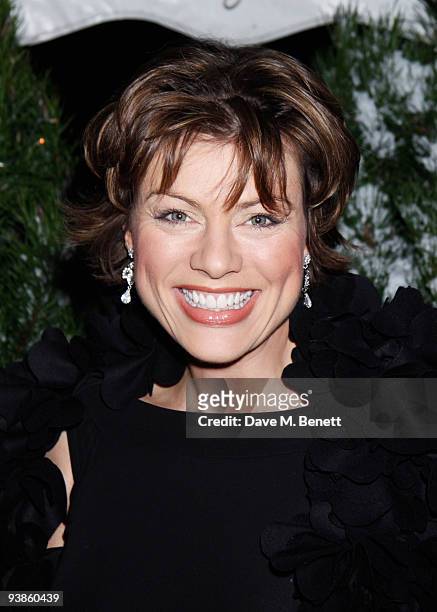 Kate Silverton attends The Berkeley Square Christmas Ball held at Berkeley Square on December 3, 2009 in London, England.