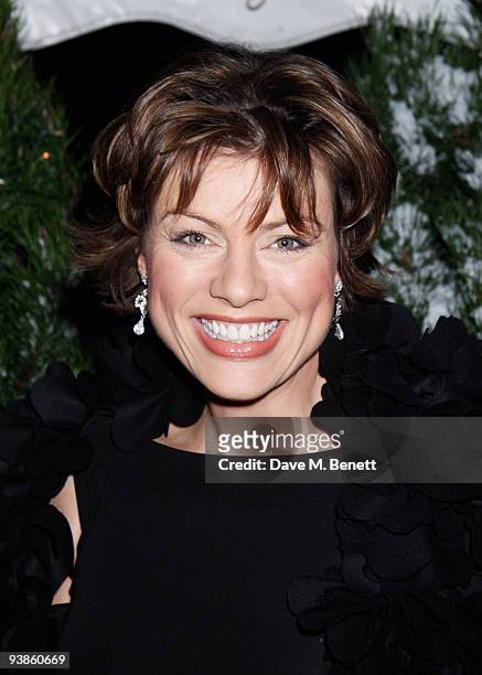 Kate Silverton attends The Berkeley Square Christmas Ball held at Berkeley Square on December 3, 2009 in London, England.
