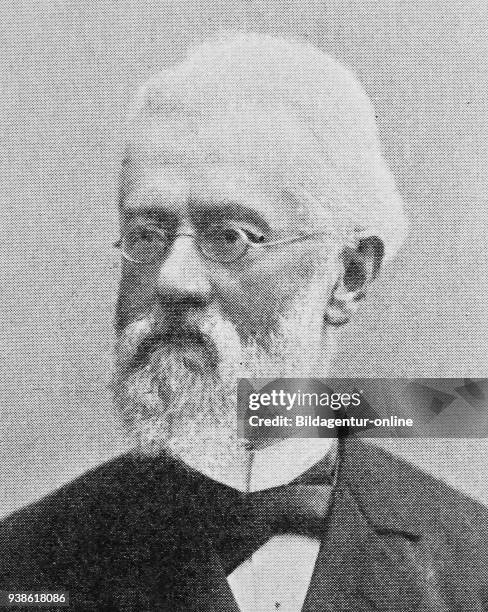 Adolf Tobler, 24 May 1835, in Hirzel - 18 March 1910, in Berlin, was a Swiss-German linguist and philologist, photo or illustration, published 1892,...