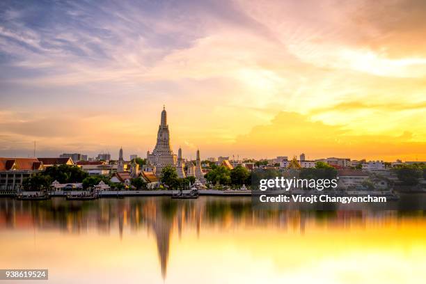 chao phraya riverside - bangkok landmark stock pictures, royalty-free photos & images