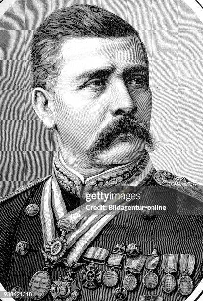 Jose de la Cruz Porfirio Diaz Mori, 1830 - 1915, was a Mexican general and politician who served seven terms as President of Mexico, digital improved...