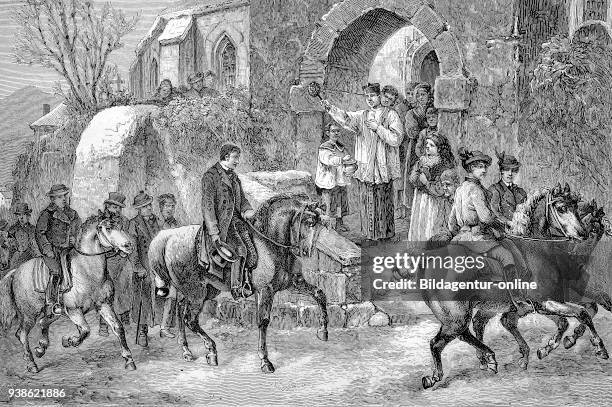 The Stephani riding. Saint Stephen is the first Christian martyr. On the day of his holiday, the second Christmas holiday, churches in the world are...