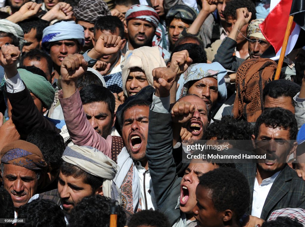 Rally Takes Place Marking The Third Anniversary Of The Saudi-led Coalition War on Yemen