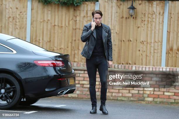 James Locke seen filming TOWIE at Lokkum in Woodford, Essex on March 27, 2018 in London, England.