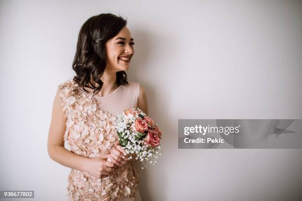 smiling bride - fairytale wedding stock pictures, royalty-free photos & images