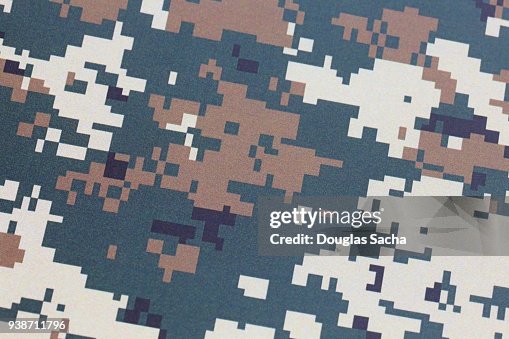 Full frame digitally generated camouflage pattern Full frame digitally generated camouflage pattern