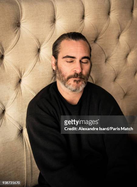Actor Joaquin Phoenix is photographed for Paris Match on February 27, 2018 in London, England.