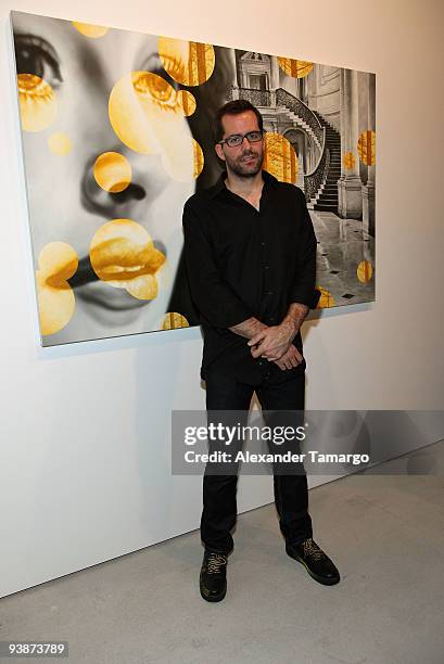 Artist Eric White attends the opening reception of STAGES Miami hosted by Nike at O.H.W.O.W Gallery on December 3, 2009 in Miami, Florida.