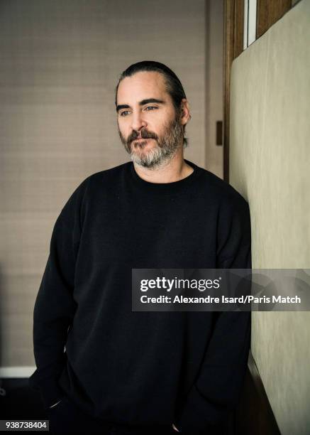 Actor Joaquin Phoenix is photographed for Paris Match on February 27, 2018 in London, England.