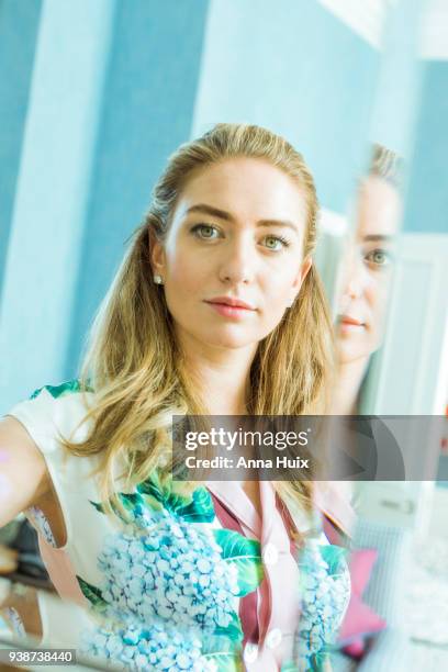 Entrepreneur, founder and CEO of Bumble and a co-founder of the dating app Tinder, Whitney Wolfe is photographed for the Sunday Times magazine on...