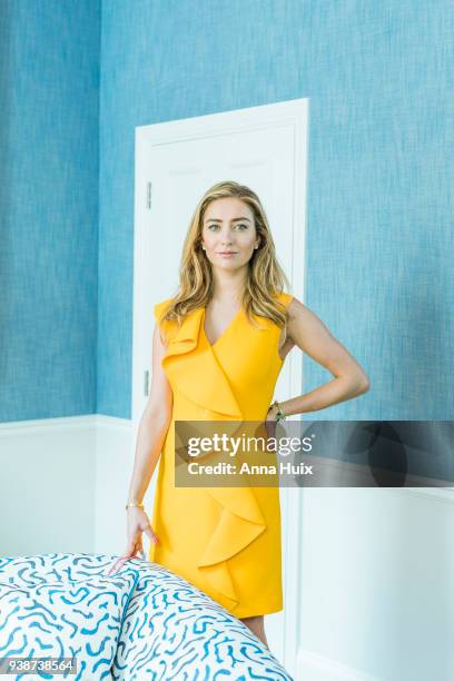 Entrepreneur, founder and CEO of Bumble and a co-founder of the dating app Tinder, Whitney Wolfe is photographed for the Sunday Times magazine on...