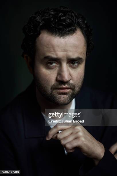 Actor Daniel Mays is photographed for the Observer on April 12, 2017 in London, England.