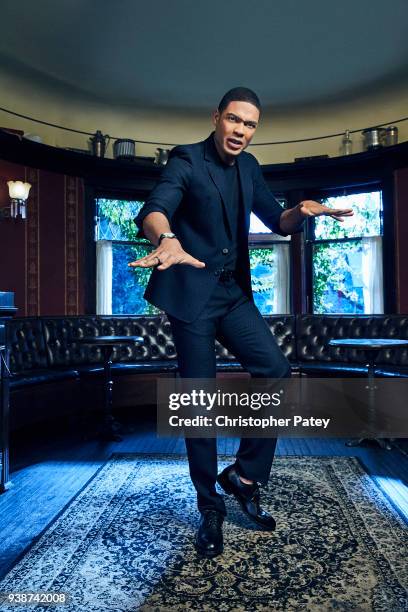 Actor Ray Fisher is photographed for The Hollywood Reporter on October 30, 2017 in Los Angeles, California.